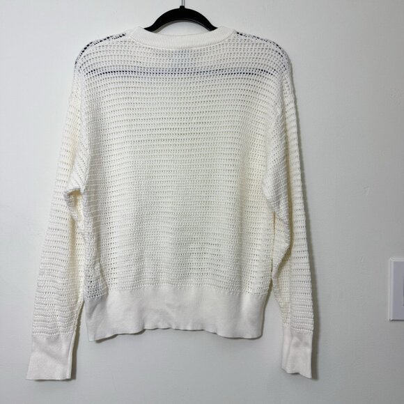 Varley Women’s Open Knit Sweater Size S Pull Over Crew Neck - Picture 5 of 8
